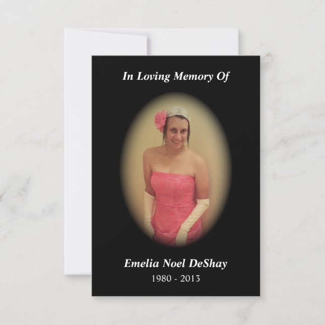 memorial card (black) (Front)