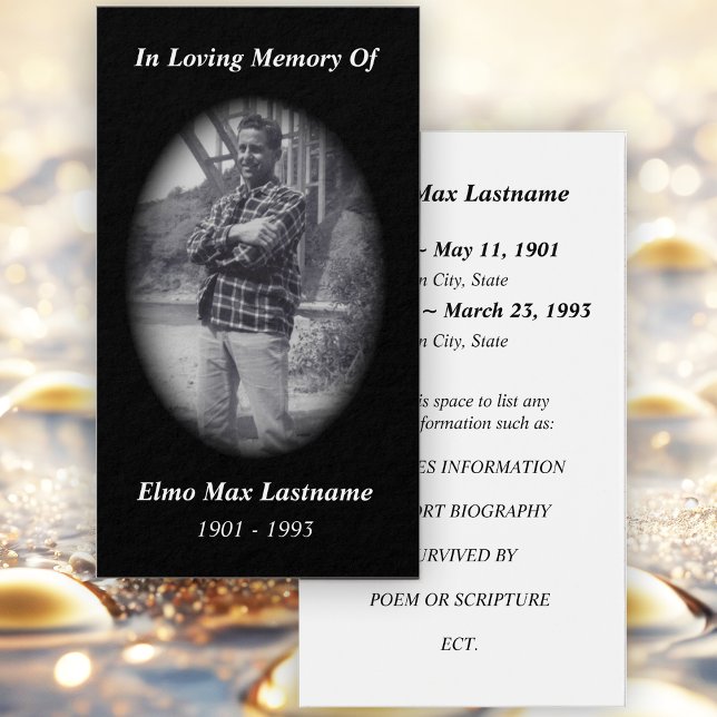 memorial card (black) (Creator Uploaded)