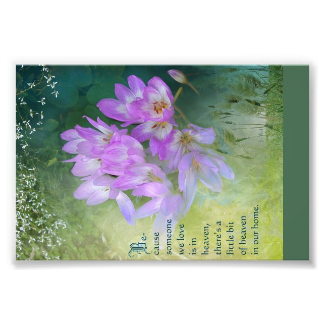 Memorial Card Photo Print (Front)