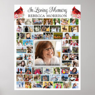 Memorial Cardinal 59 Photo Collage Script Poster