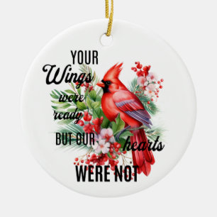 Memorial Cardinal Christmas Ornament