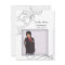 memorial cards : white flourish