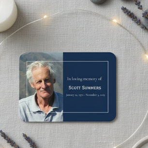 Memorial Celebration of Life Photo Funeral Business Card