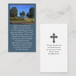 Memorial Celebration of Life Prayer Card