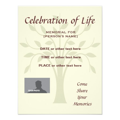 Memorial Celebration Of Life Invitation 3