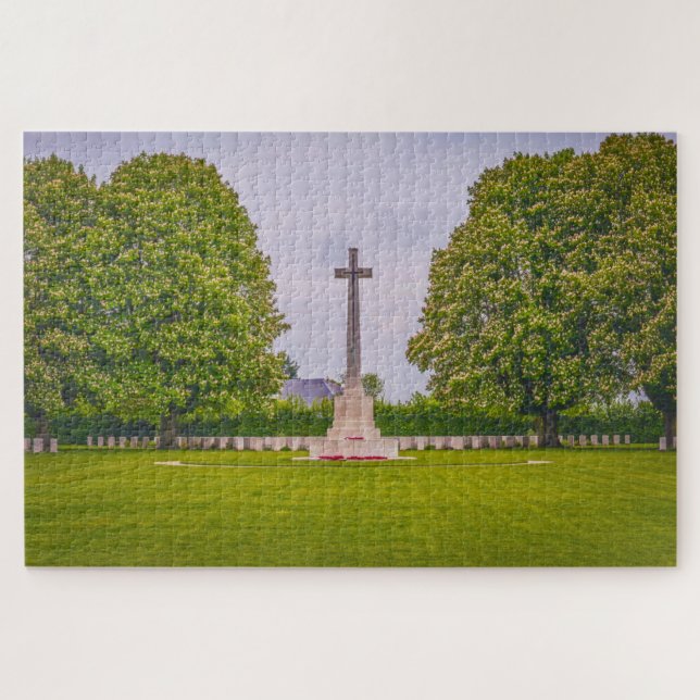 Memorial Cemetery Normandy France Jigsaw Puzzle (Horizontal)