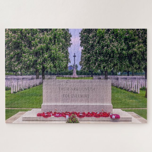 Memorial Cemetery Normandy France Jigsaw Puzzle (Horizontal)