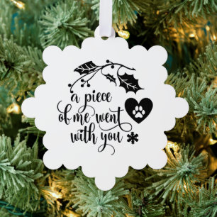 Memorial Christmas  Tree Decoration Card
