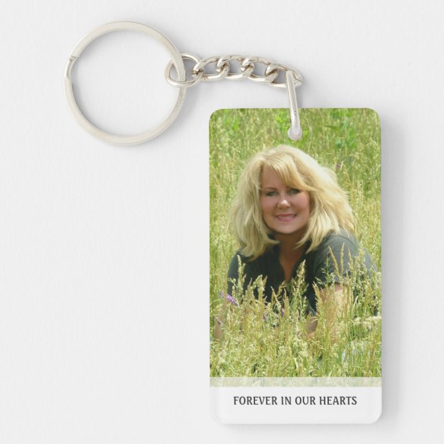 Memorial - Clouds on Back - They Are Where We Key Ring (Front)