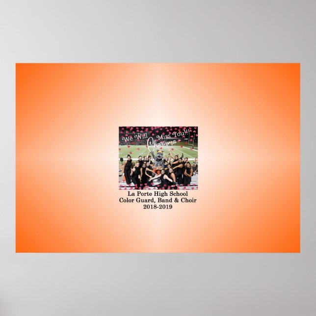 Memorial Condolence Signing Poster (Front)