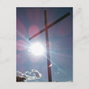 Memorial Cross Sitting atop the Dyersburg Hill Postcard