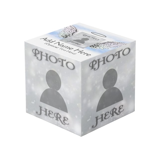 Memorial Custom Photo Cube (Front Angled)