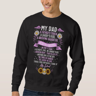 Memorial Dad Grieving Daughter Sunflower Dad Guard Sweatshirt
