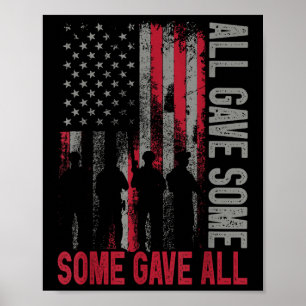 Memorial Day 2022 Shirt All Gave Some Some Gave Poster