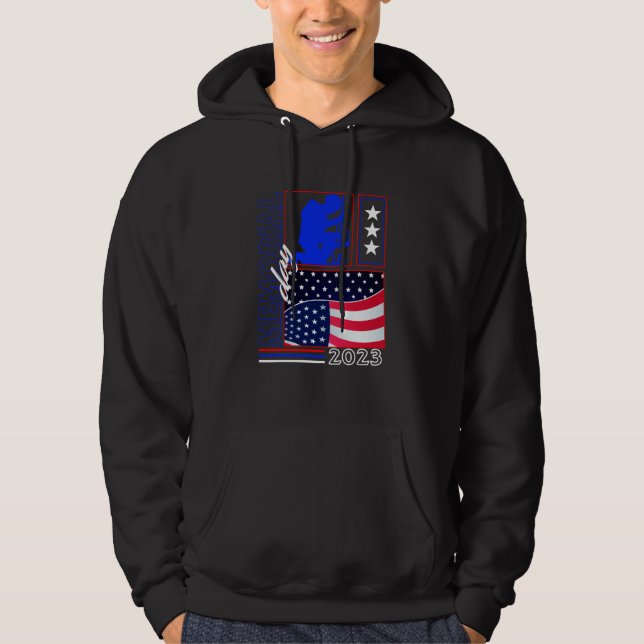 MEMORIAL DAY 2023 Thank You Father Grandpa USA Fla Hoodie (Front)
