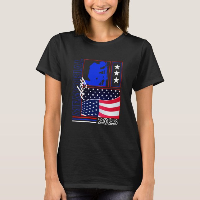MEMORIAL DAY 2023 Thank You Father Grandpa USA Fla T-Shirt (Front)