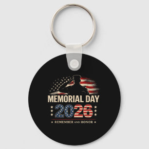 Memorial Day 2026 Family Patriotic Military Key Ring