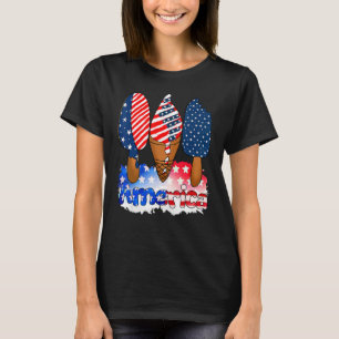 Memorial Day 4th Of July Holiday Patriotic Ice Cre T-Shirt