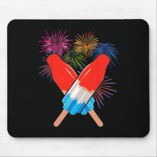 Memorial Day 4th Of July Holiday Patriotic Rocket Mouse Pad