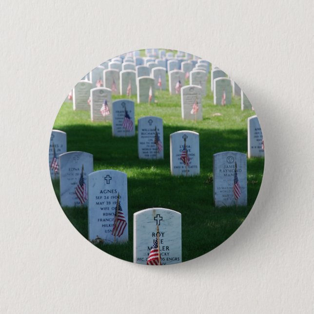 Memorial Day 6 Cm Round Badge (Front)