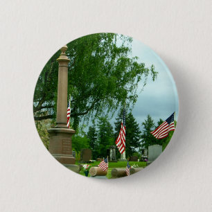 Memorial Day 6 Cm Round Badge
