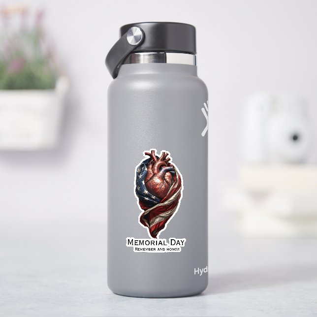 Memorial Day American Heart Tribute (HydroFlask)