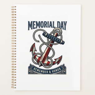 Memorial Day Anchor Remember Honor Vintage Shirt_1 Planner