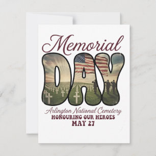 Memorial Day Arlington National Cemetery Holiday Card