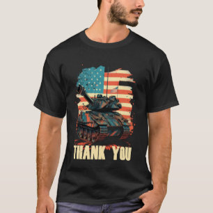 Memorial Day Armoured Combat American USA Flag 4th T-Shirt