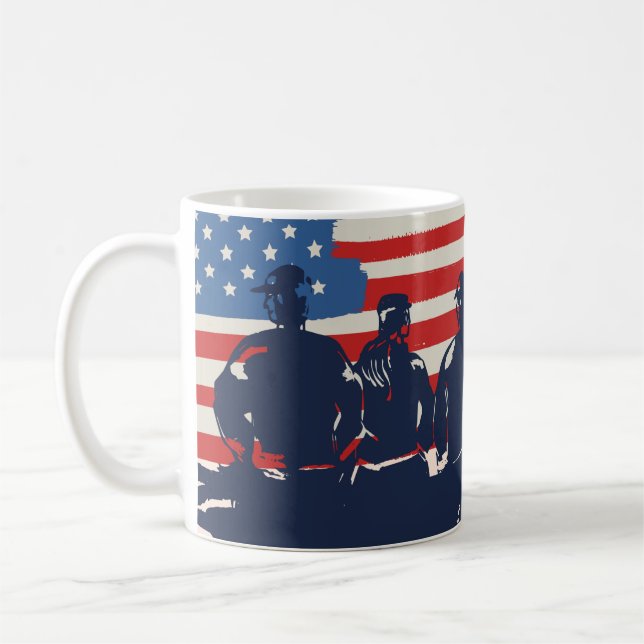 Memorial Day Barbecue Party  Coffee Mug (Left)