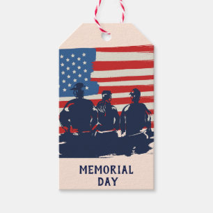Memorial Day Barbecue Party Gift Tags