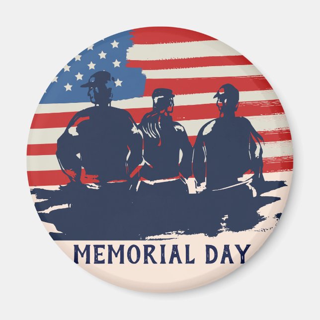 Memorial Day Barbecue Party  Magnet (Front)