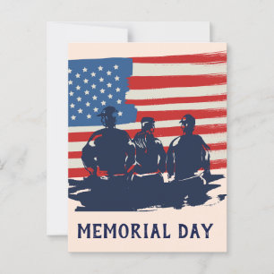 Memorial Day Barbecue Party Postcard
