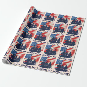 Memorial Day Barbecue Party Wrapping Paper