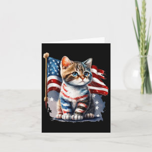 Memorial Day Cat  Card
