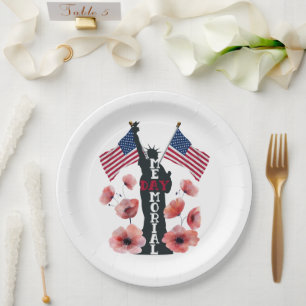 Memorial Day celebration Paper Plate