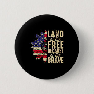 Memorial day design for usa military men and women 6 cm round badge