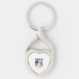 Memorial Day Fallen Heroes Patriotic Soldier Shirt Key Ring