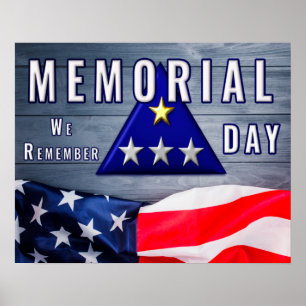 Memorial Day Folded Flag “We Remember” Poster