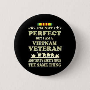 Memorial Day Gift Veteran's Day Vietnam Veteran 6 Cm Round Badge