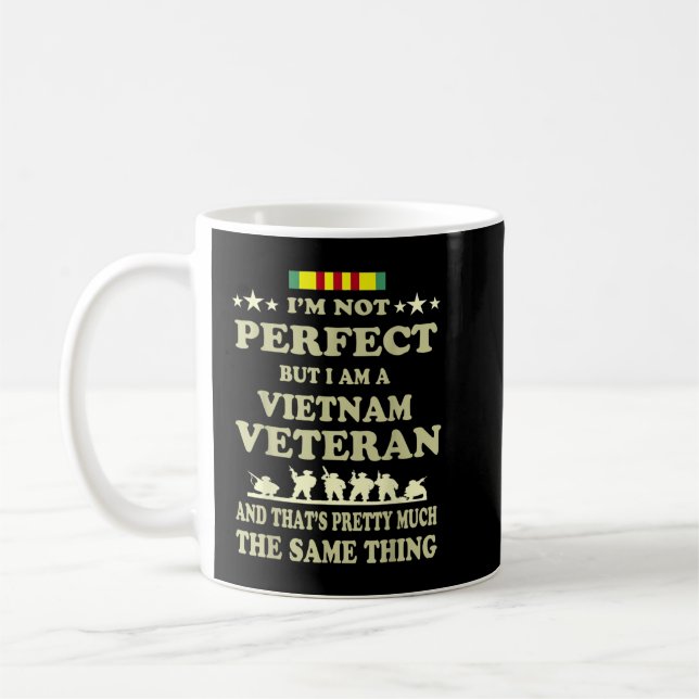 Memorial Day Gift Veteran's Day Vietnam Veteran Coffee Mug (Left)