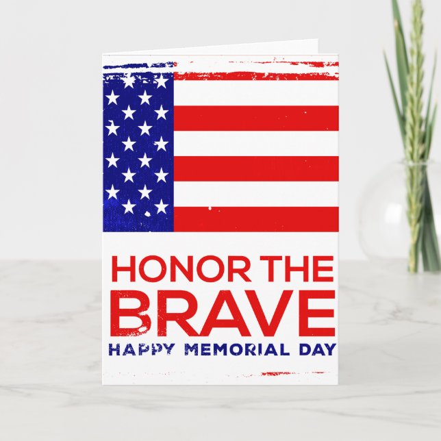Memorial Day grunge Card (Front)