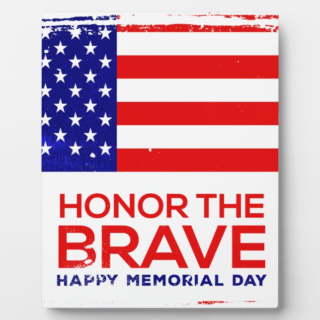 Memorial Day grunge Plaque (Front)