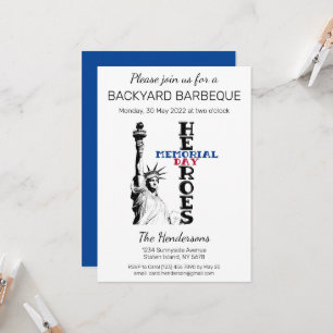 Memorial Day heroes Invitation