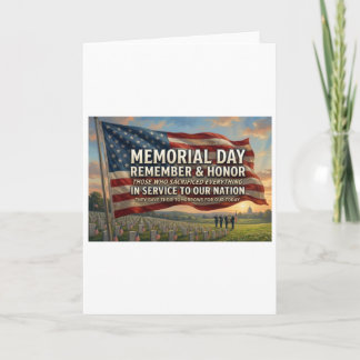 Memorial Day Holiday Card
