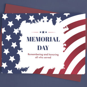 Memorial Day Holiday Postcard