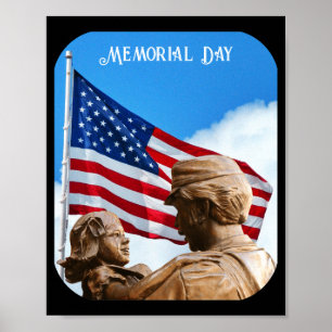 Memorial day homecoming father daughter unisex  poster
