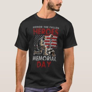 Memorial Day - Honor The Fallen Heroes - US Vetera T-Shirt