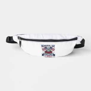 Memorial Day Honour and Remember Patriotic Shirt_1 Bum Bags