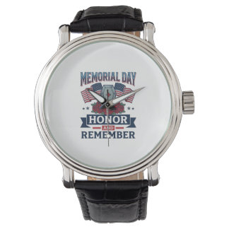 Memorial Day Honour and Remember Patriotic Shirt_1 Watch